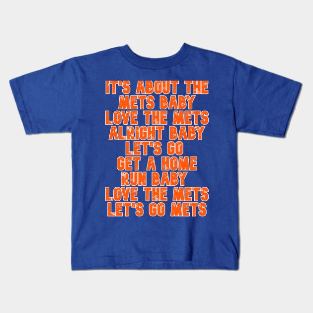 It's About The Mets Baby Kids T-Shirt by MashCo